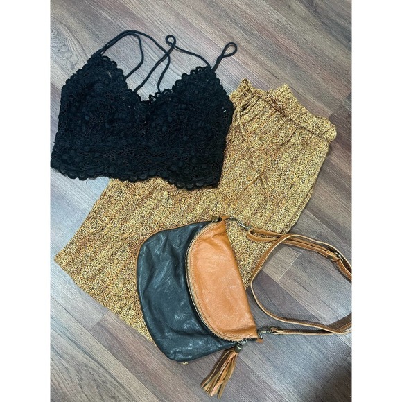 Vintage California Krush Boho Hippie 100% Rayon Pants M animal Print - Picture 7 of 8